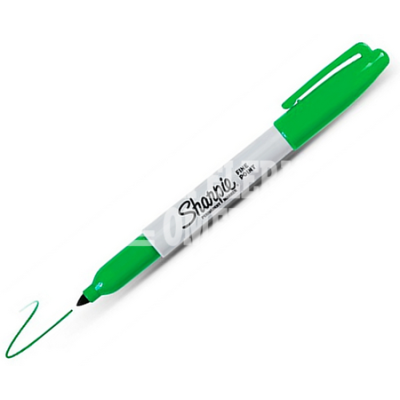 MARCADOR PERMANENTE SHARPIE P/FINO C. VERDE